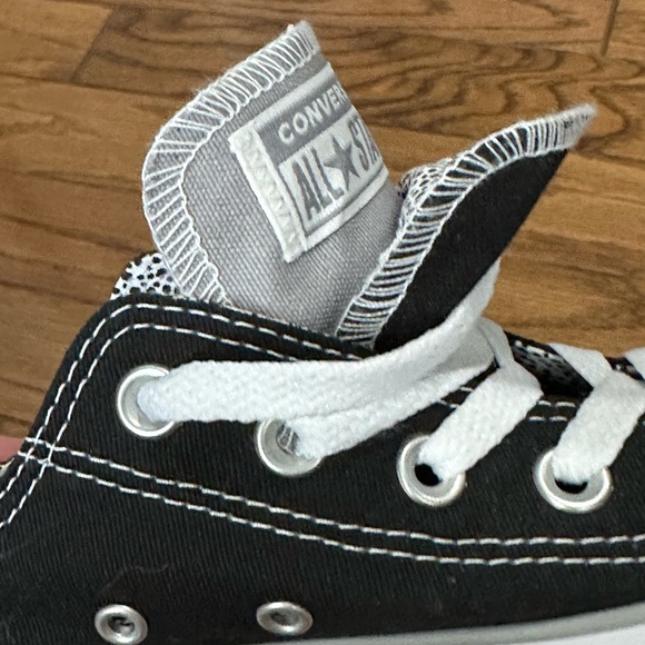 CONVERSE CTAS Women Black Double Tongue Grey Low Top Canvas | Size 6 - Picture 2 of 9